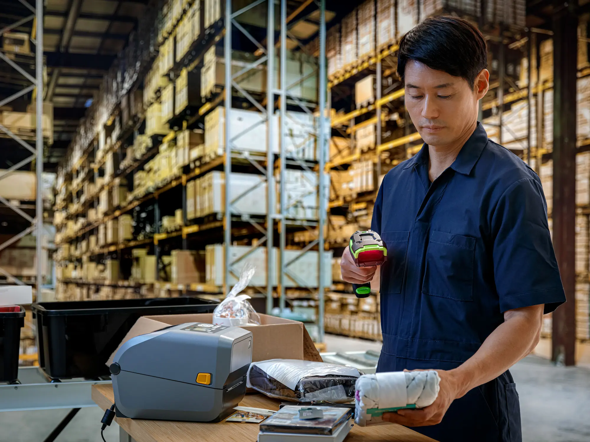 Entorn industrial amb captura de dades